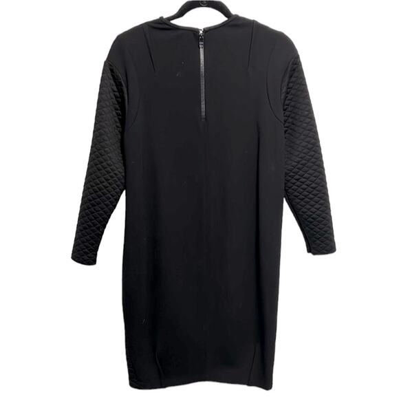 Pink Tartan black long sleeve knee length dress women’s size small petite - Picture 5 of 5